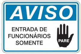 Placa de Aviso - AV46