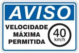 Placa de Aviso - AV57