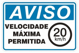 Placa de Aviso - AV58