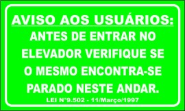 Placa de Elevador - PEL03