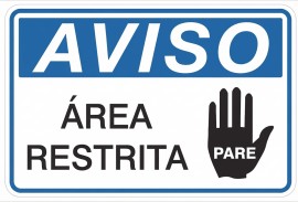 Placa de Aviso - AV64