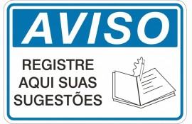 Placa de Aviso - AV70