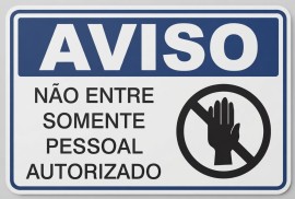 Placa de Aviso - AV20