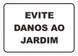 Placa Jardim e Gramado - JG02