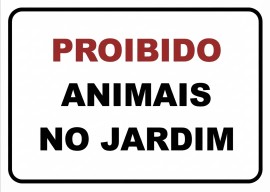 Placa Jardim e Gramado - JG04
