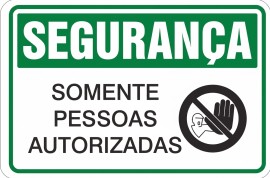 Placa de Seguran�a - SEG15