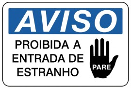 Placa de Aviso - AV02
